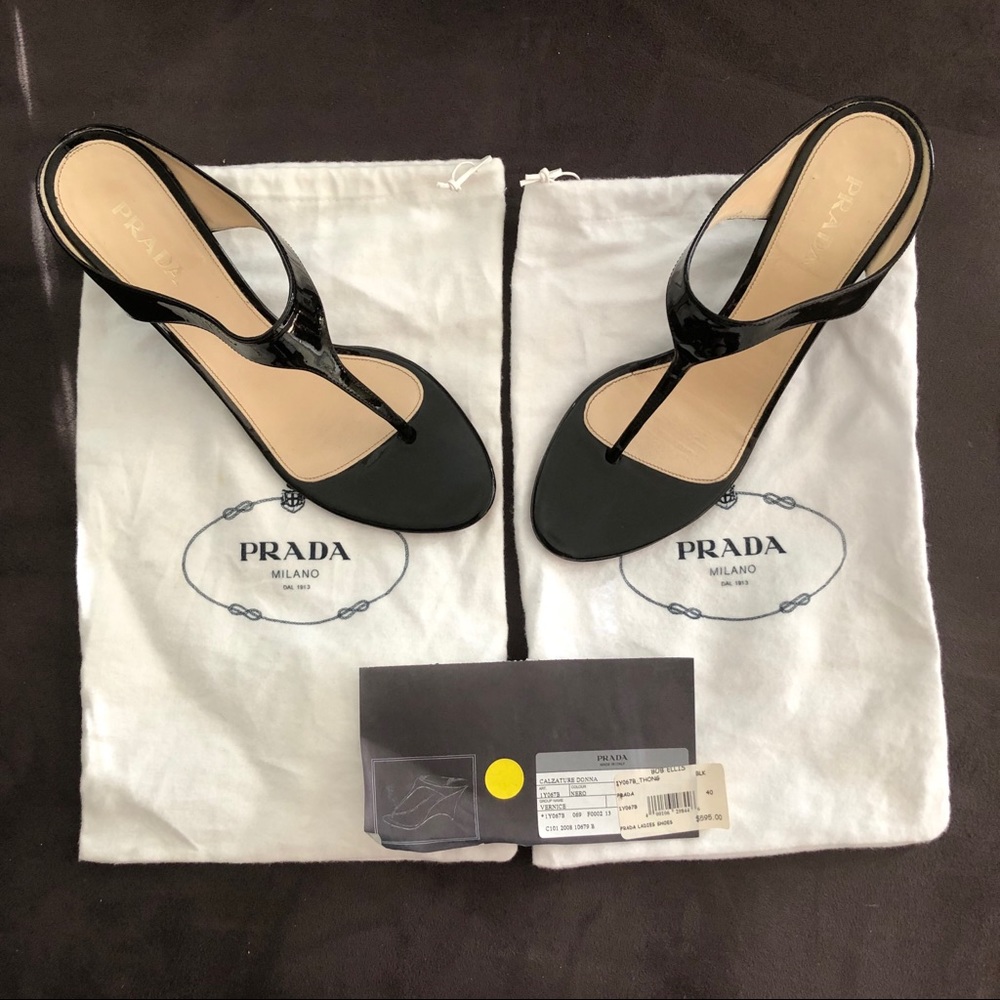 Authentic Prada Thong Sandal